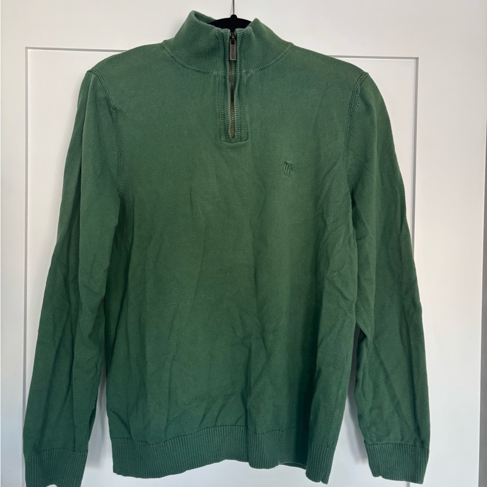 Green Half-Zip Sweater